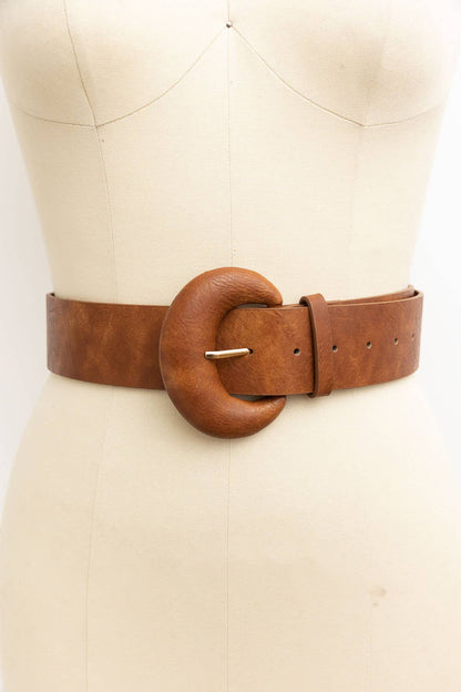 Leto Accessories - D Ring Style Weathered Leather Belt
