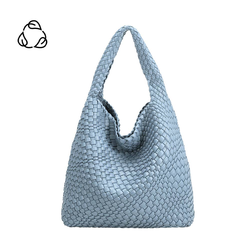 Melie Bianco - Johanna Blue Large Recycled Vegan Shoulder Bag