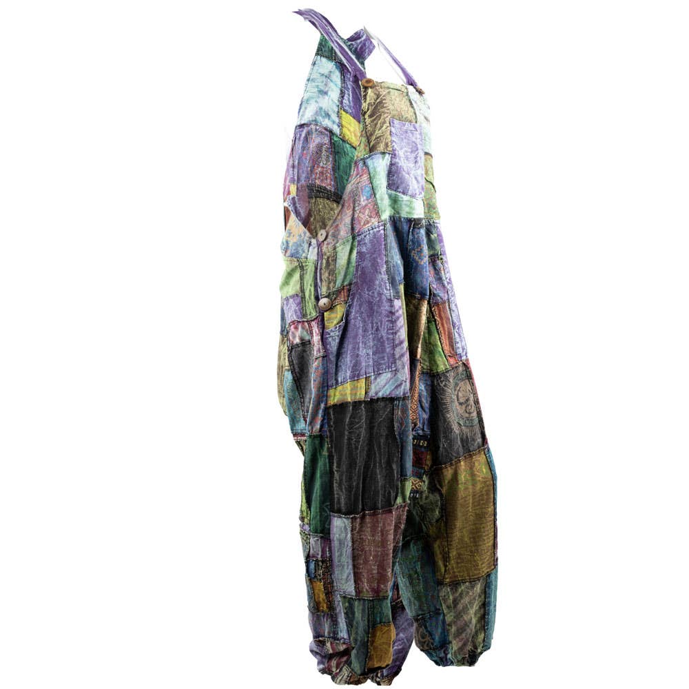 Benjamin International - PATCHWORK HAREM  JUMPSUIT - ASSORTED COLORS