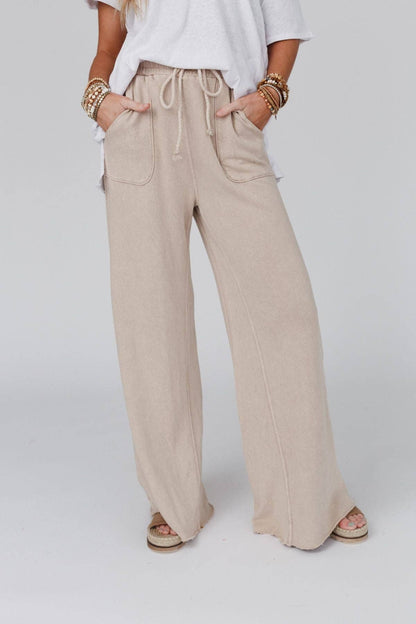 Three Bird Nest - Relaxing Robin Wide Leg Pant - New Taupe