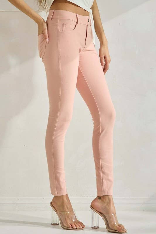 Yelete - Cotton-Blend 5-Pocket Skinny Jeggings