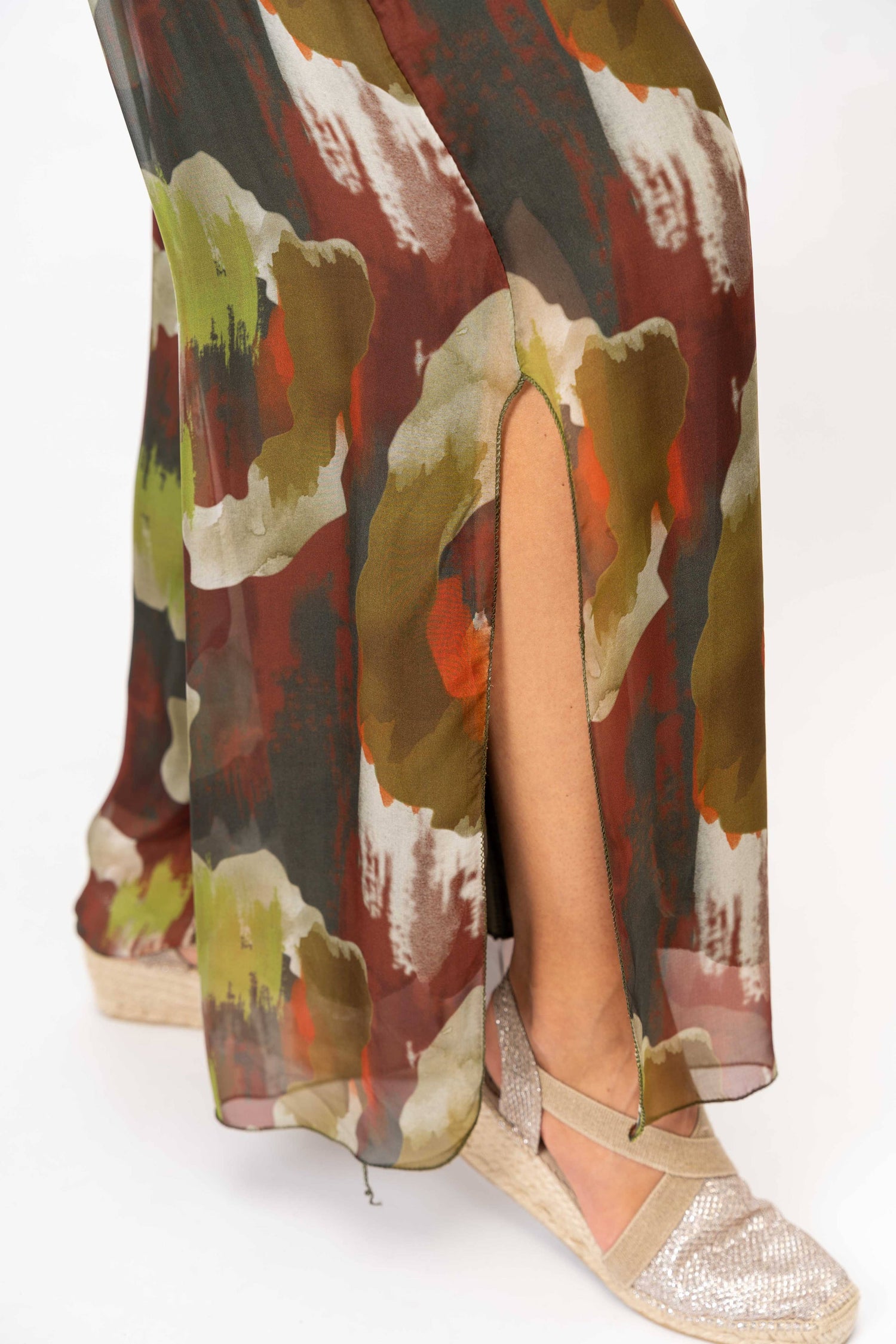 Look Mode Usa - Women printed Silk Pant