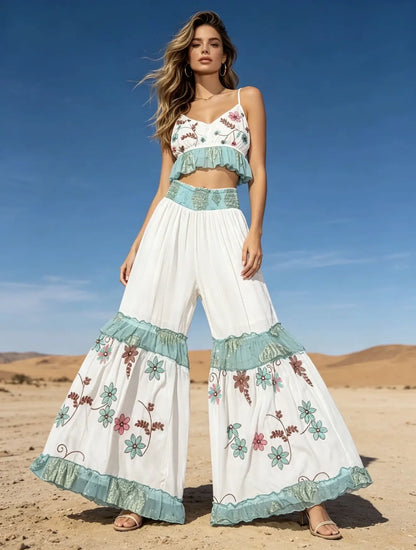 Last Queen- Flowing Boho Pants with matching Bralette (SOLD SEPARATELY)