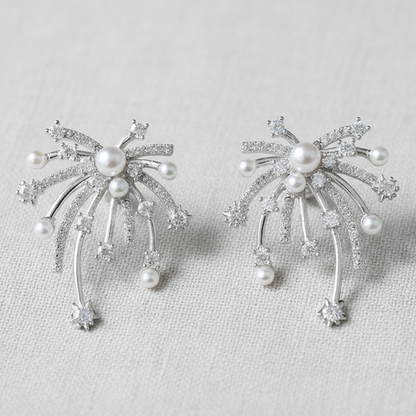 camilla dovey - Firework Pearl Zircon Earrings
