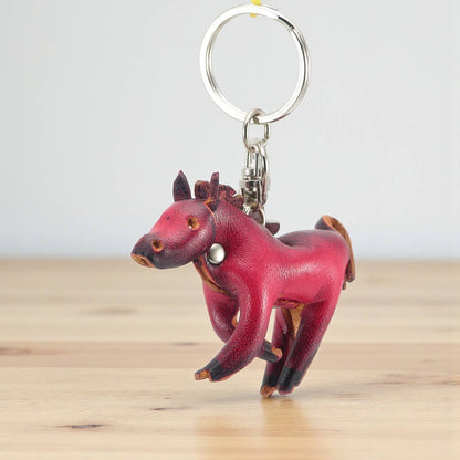 Sunflower Handmade leather inc - Handmade Leather Horse Key Chain