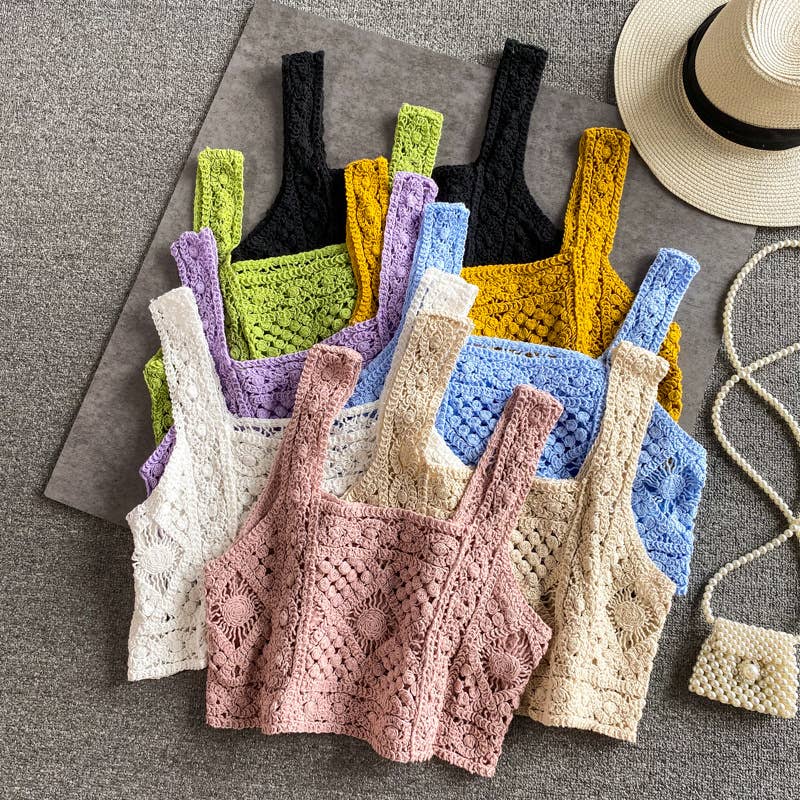 Crochet Knit Tank Top