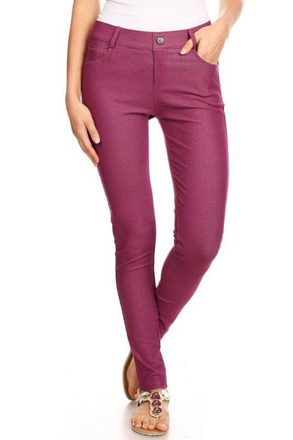 Yelete - Cotton-Blend 5-Pocket Skinny Jeggings
