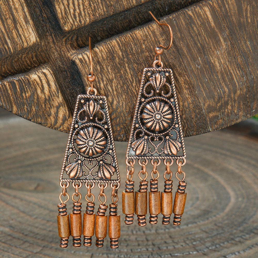 The Sweetpea Boutique - Bohemian Style Vintage Brown Earrings (20 pair to choose from)