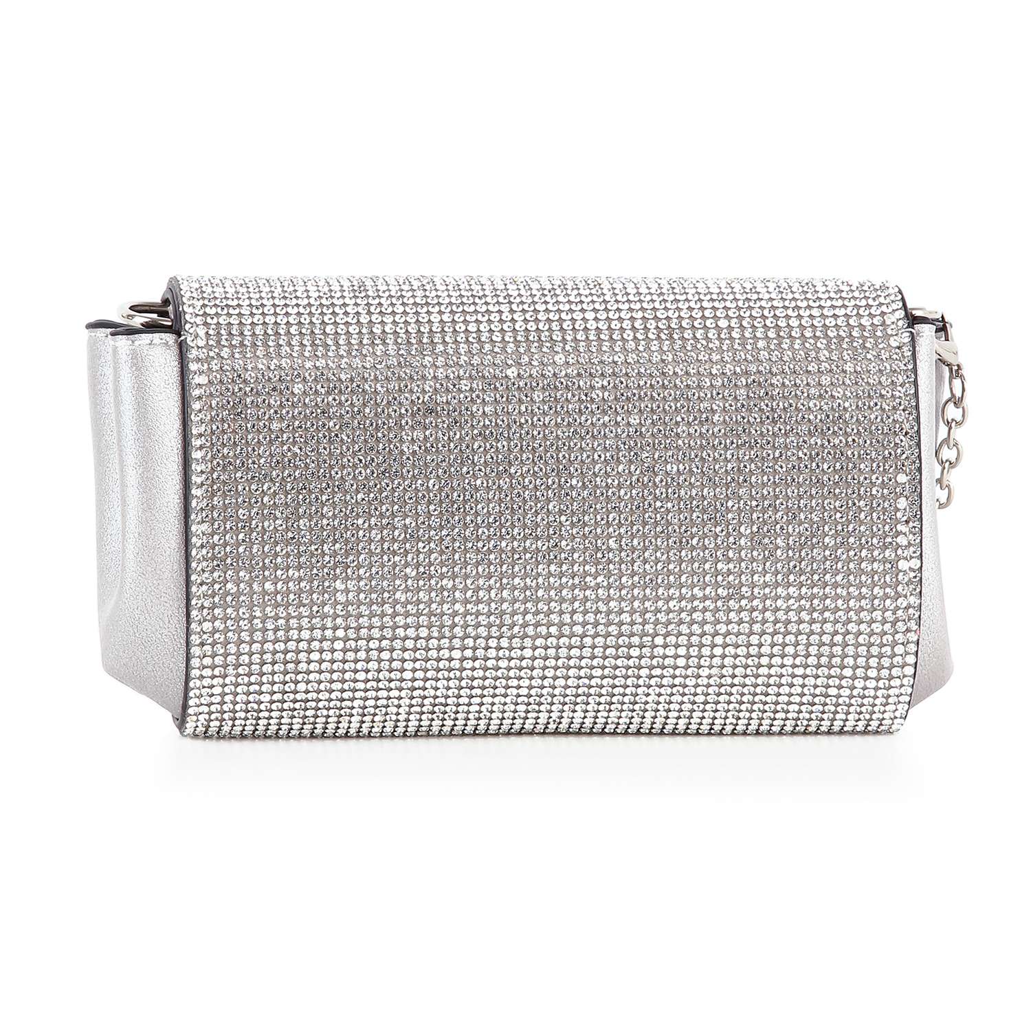 Handbag Express - Twist Lock Rhinestone Clutch Shoulder Bag