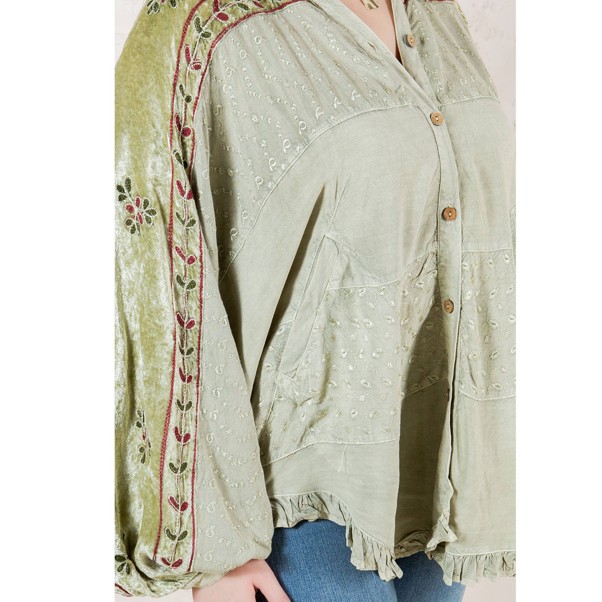 Young Threads - Bohemian Elegance: Stonewashed Rayon Top 