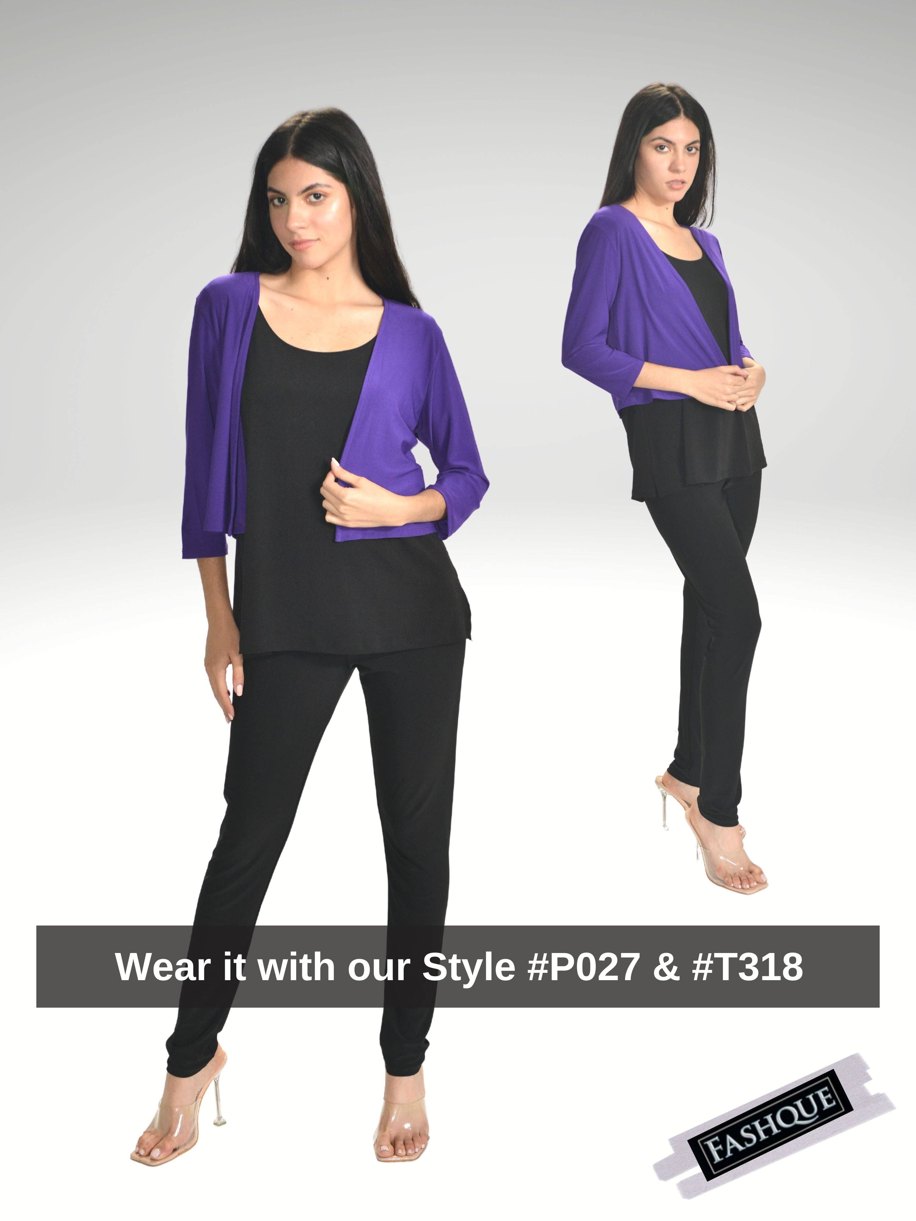 Fashque Designs - Bolero with 3/4 Sleeves - T360