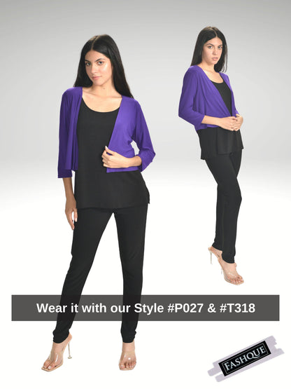 Fashque Designs - Bolero with 3/4 Sleeves - T360