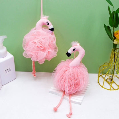 NINEXIS -CUTE FLAMINGO LOOFAH