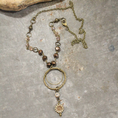 The Primitive Peddler, Inc. - Simply Charming Rich Brown Necklace