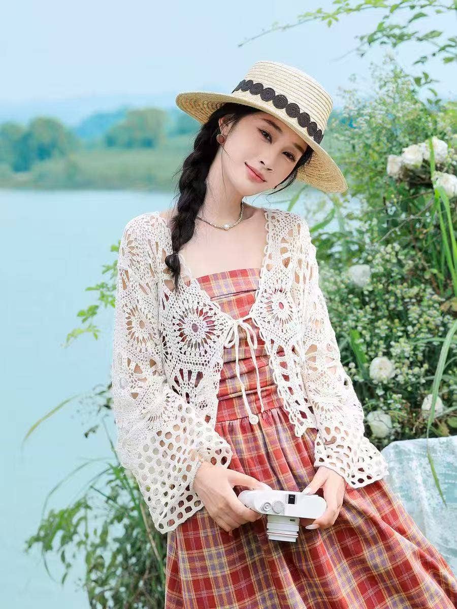 Hope &amp; Sunshine - Bohemian Crochet Knit Cover-Up