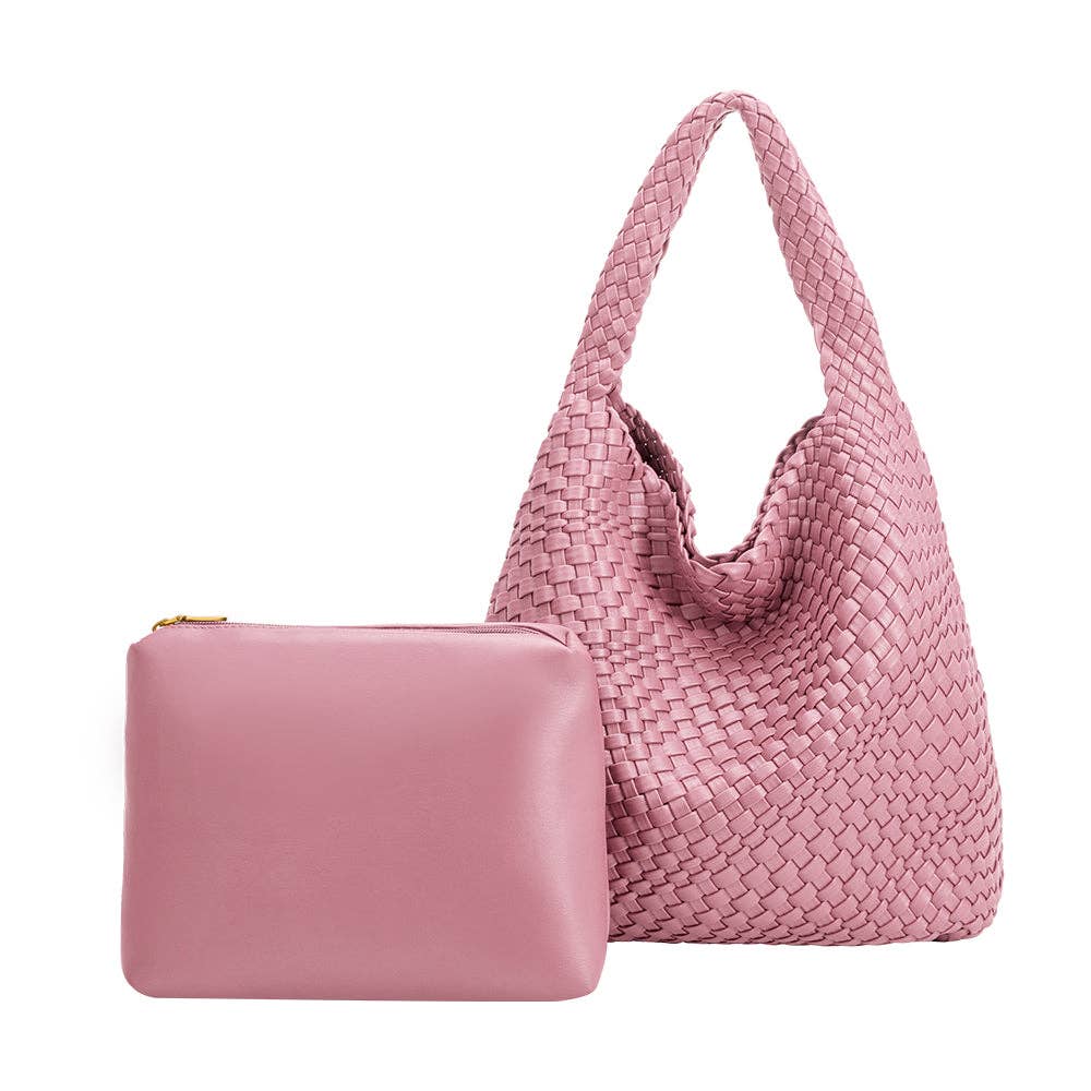 Melie Bianco - Johanna Orchid Recycled Vegan Shoulder Bag