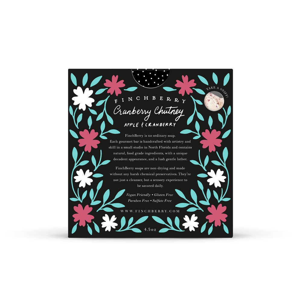FinchBerry - Cranberry Chutney Vegan-friendly Gluten-free Boxed Soap