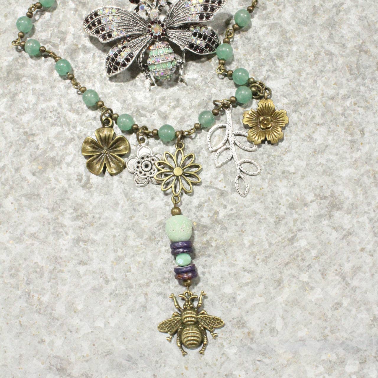 The Primitive Peddler, Inc. - Buzzing By Bee Layered Necklace