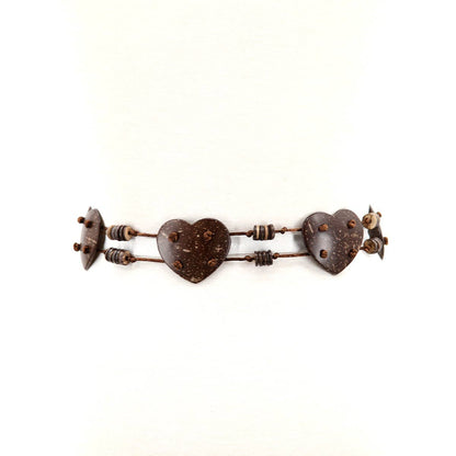 COMECO INC - Fashion Heart Coconut Shell Belt