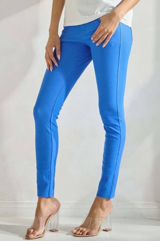 Yelete - Cotton-Blend 5-Pocket Skinny Jeggings