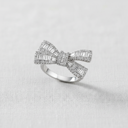 camilla dovey - Zirconia Bowknot Open Ring