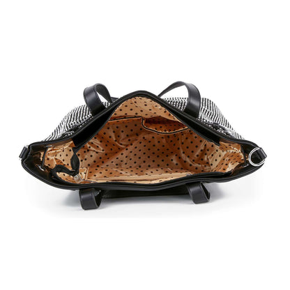 Handbag Express - Buckle Accented Sparkling Tote Handbag