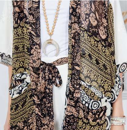 Natural Bohemian : Kimono Patchwork Shrug