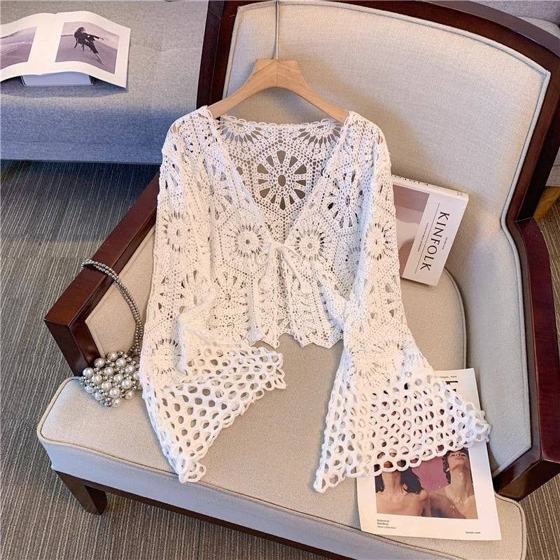 Hope &amp; Sunshine - Bohemian Crochet Knit Cover-Up