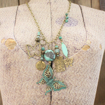 The Primitive Peddler, Inc. - Best Of Butterflies Charmer Necklace