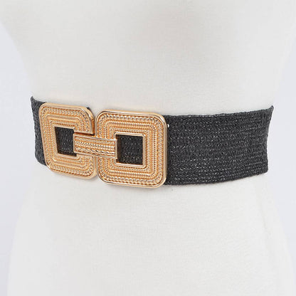 3AM BY H&amp;D ACCESSORIES - Metal Buckle Stretch Belt