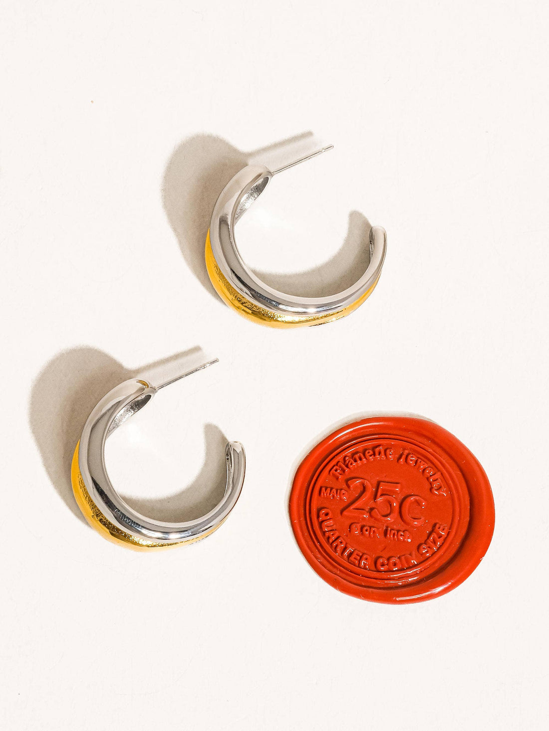 Flânerie by MAIQ - Lazare 18K Non-Tarnish Multi C Hoop Earring