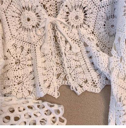 Hope &amp; Sunshine - Bohemian Crochet Knit Cover-Up