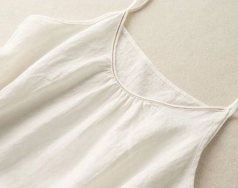 Hope &amp; Sunshine - Cotton Linen Camisole Tank Top