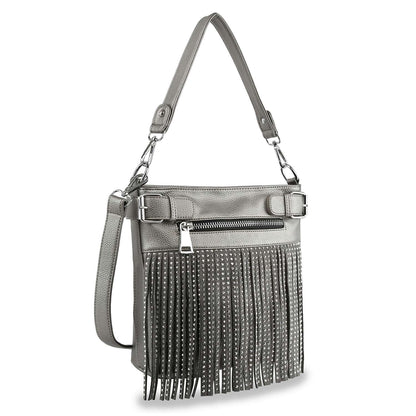 Handbag Express - Classic Fringe Convertible Crossbody