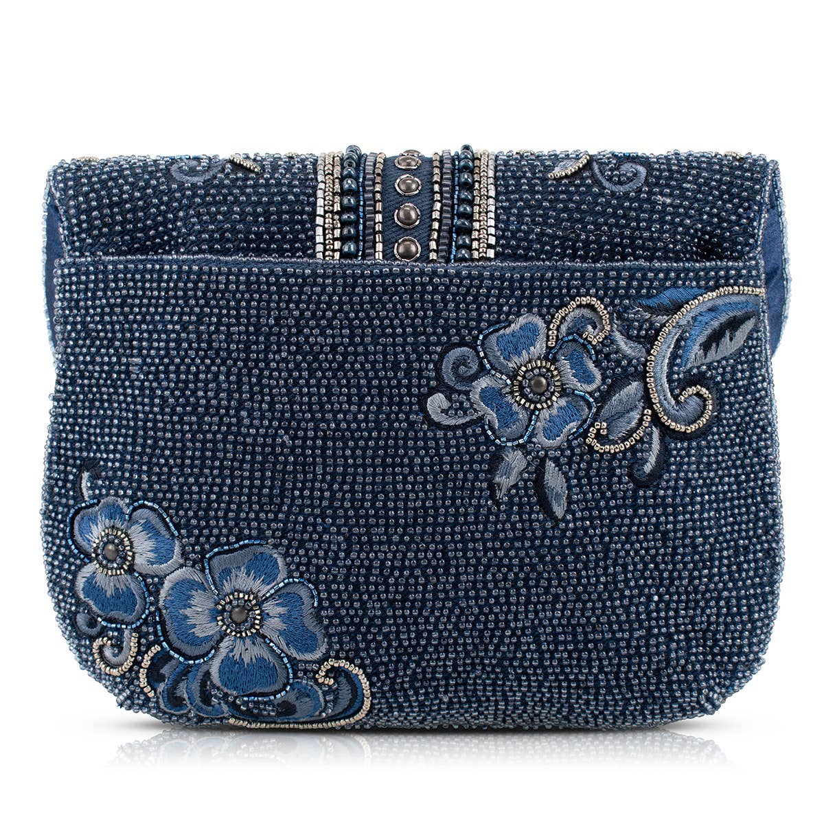 Mary Frances Accessories - Blue Alchemy Butterfly and Floral Handbag