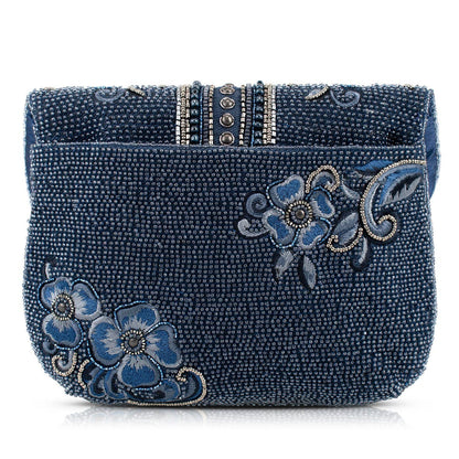 Mary Frances Accessories - Blue Alchemy Butterfly and Floral Handbag