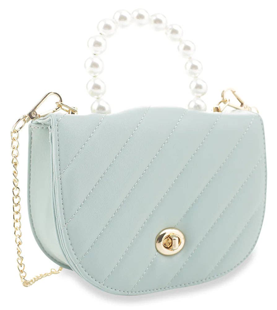 Handbag Express - Petite Pearl Accented Shoulder Bag