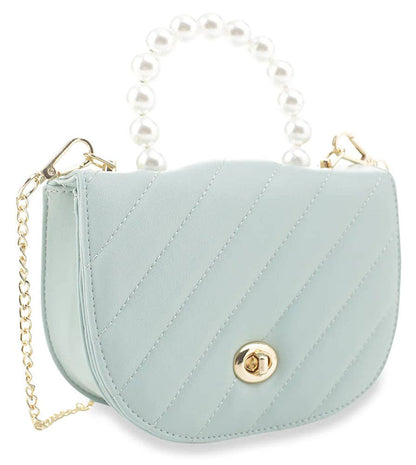 Handbag Express - Petite Pearl Accented Shoulder Bag
