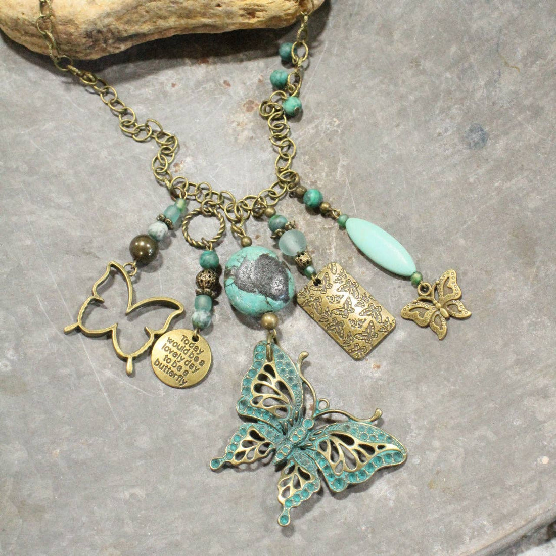 The Primitive Peddler, Inc. - Best Of Butterflies Charmer Necklace