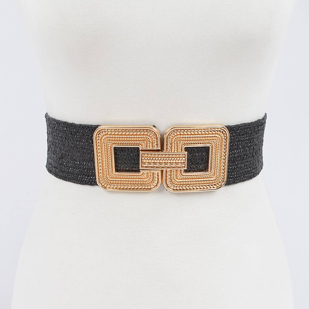 3AM BY H&amp;D ACCESSORIES - Metal Buckle Stretch Belt