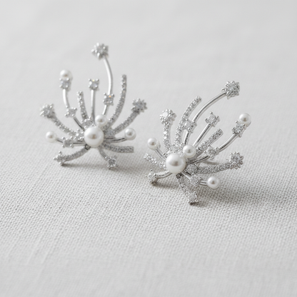 camilla dovey - Firework Pearl Zircon Earrings