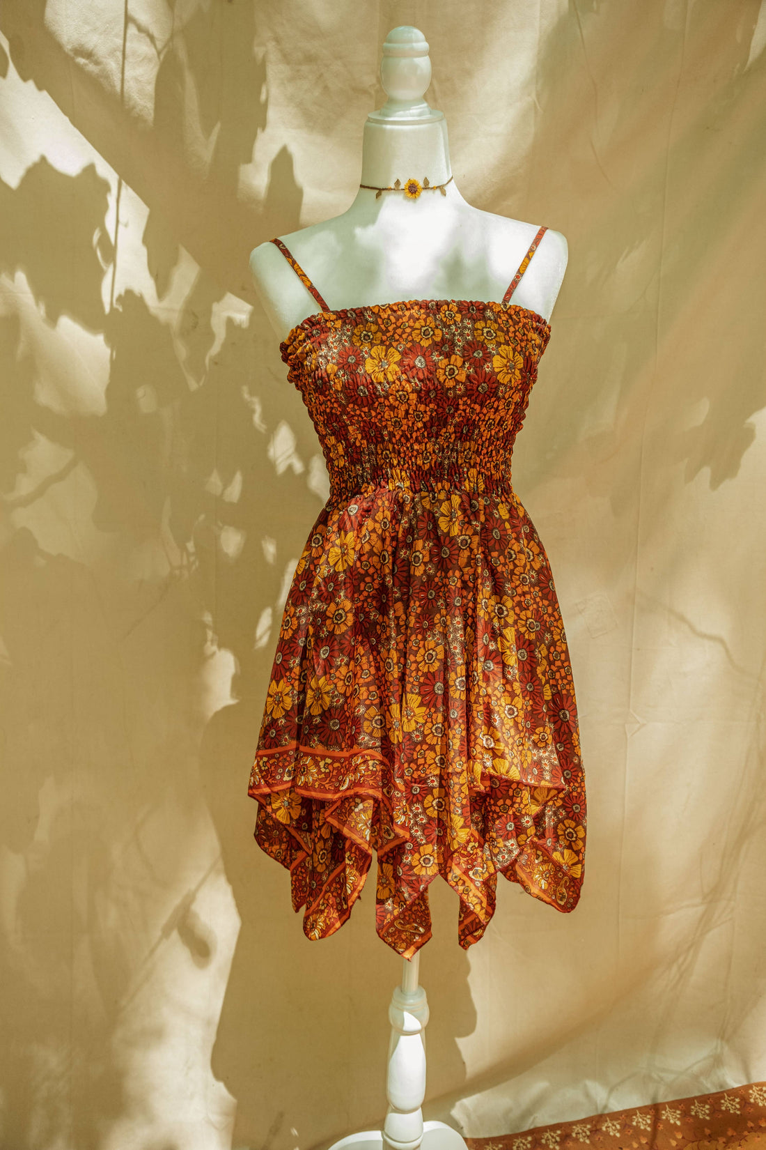 Gardenbelle Shop - Hippie Bohemian Fairy Dress, Elastic Silk Fairy Skirt