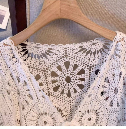 Hope &amp; Sunshine - Bohemian Crochet Knit Cover-Up
