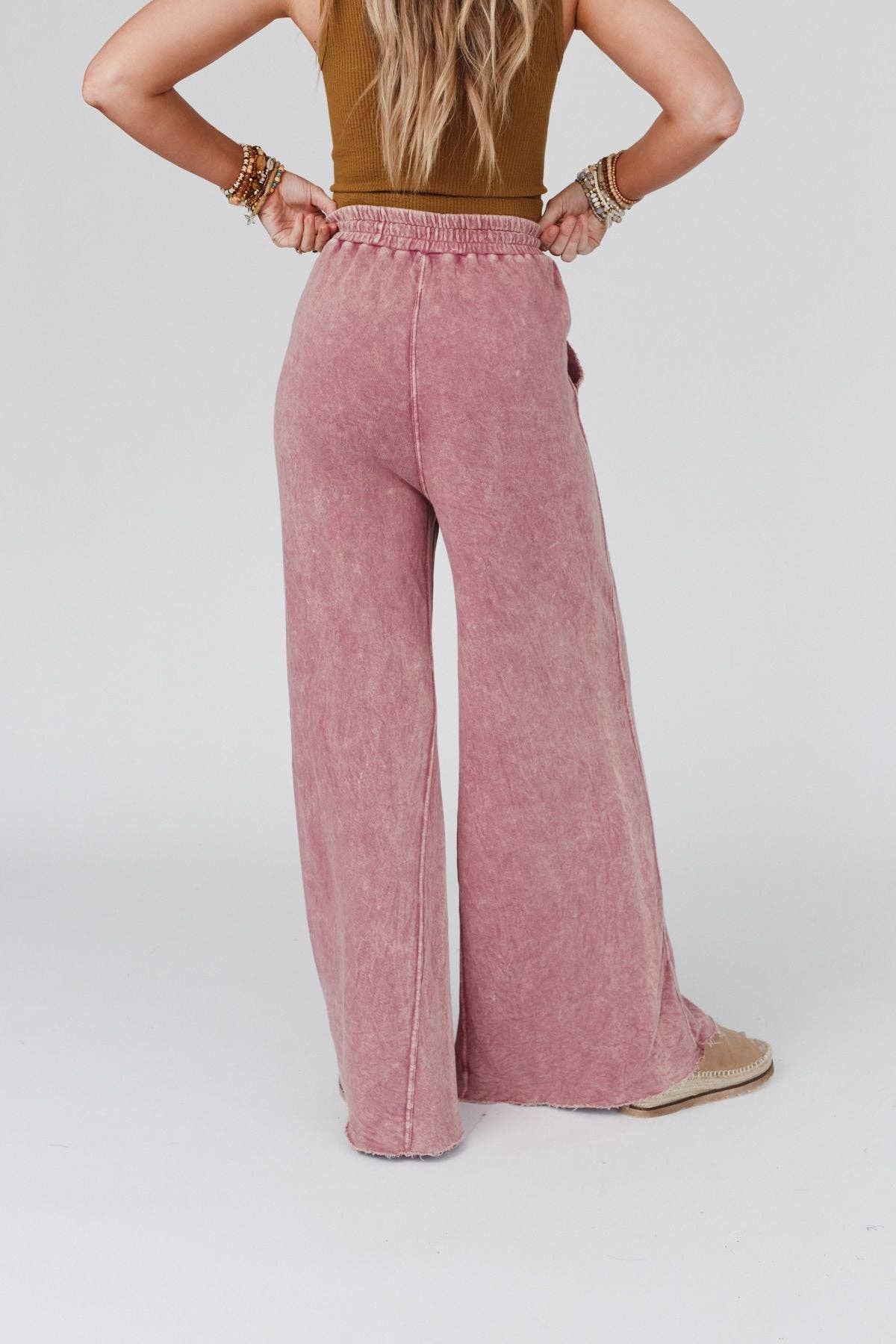 Three Bird Nest - Relaxing Robin Wide Leg Pant - New Mauve