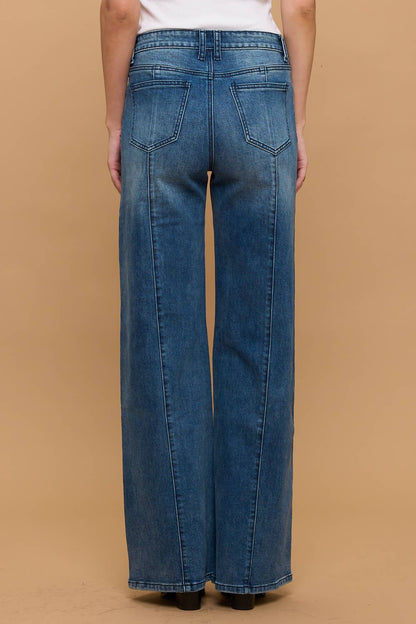 Westfield Eagle - TUMMY CONTROL | HIGH RISE WIDE LEG JEANS-LOVER BRAND FASHION