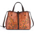 Floral Design Leather Bag