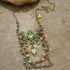 The Primitive Peddler, Inc. - Vintage Verdigris Bronze & Czech Heart Layered Necklace