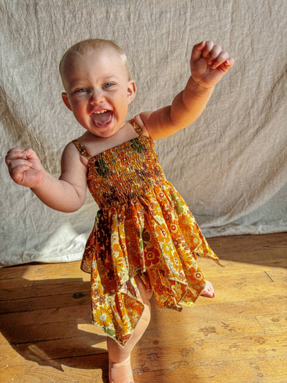 Gardenbelle Shop - Baby Toddler Fairy Dress, Hippie Boho Kids Flower Dress