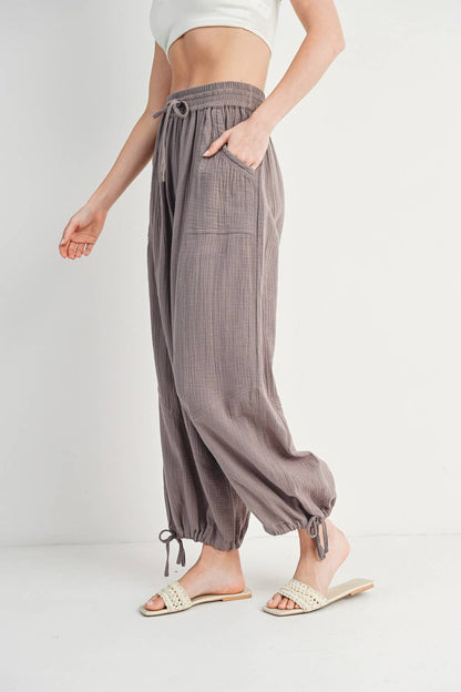 Bluivy - JOGGER HAREM DRAWSTRING PANTS