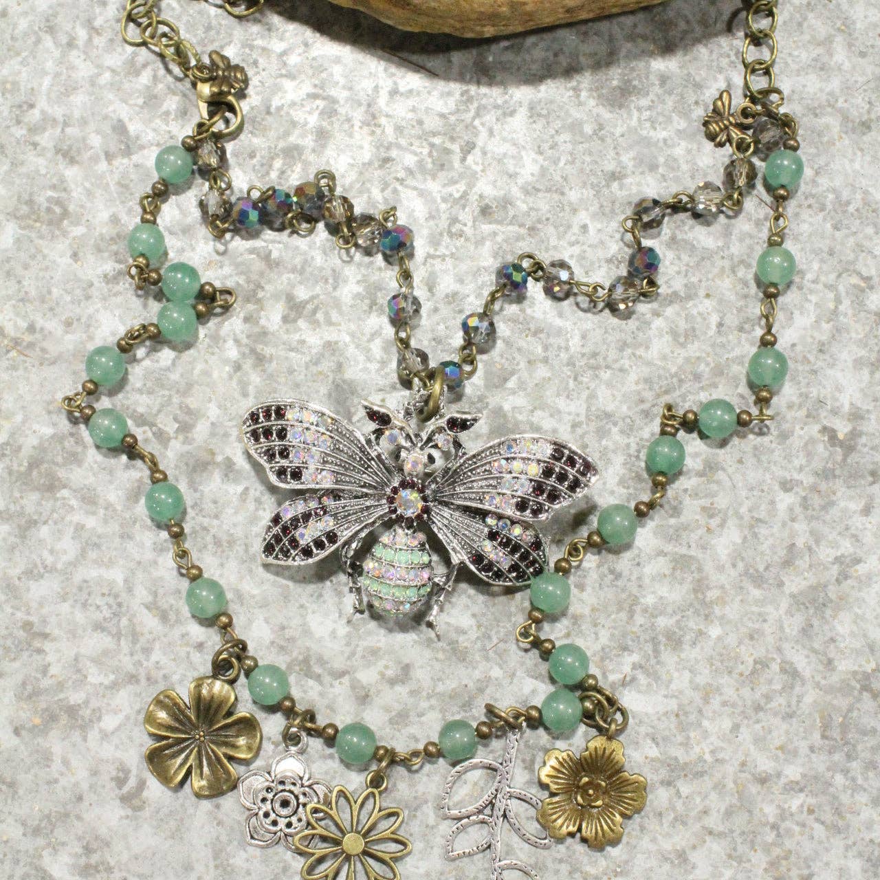 The Primitive Peddler, Inc. - Buzzing By Bee Layered Necklace